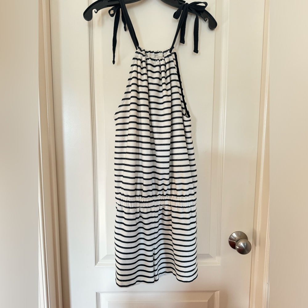 Madewell Tie Shoulder Nautica Striped Jumpsuit